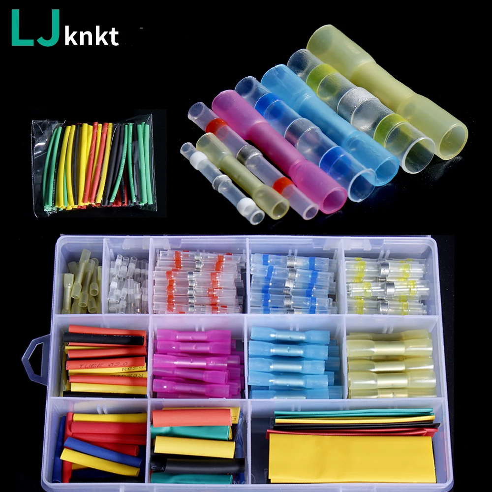 

SST BHT Shrinkable Tube Quick Solder Seal Electrical Wire Connector Splice Tinned Waterproof Insulated HOT AIR GUN Kit Heat