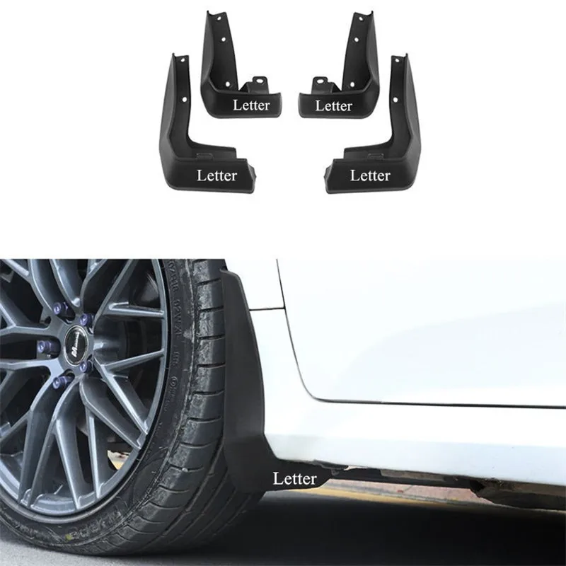 LOGO Автокрыло-автомобильный лак для выпечки передние задние брызговики автомобиля Брызговики аксессуары для Honda Civic - Цвет: LOGO