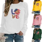 Женские зимние толстовки, повседневный модный Женский свитшот с длинным рукавом и принтом, пуловер, топы 2021