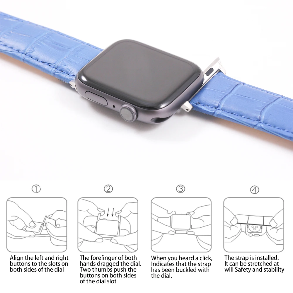 Ремешок для apple watch 4/3/2/1 кожаный ремешок 42 мм, 38 мм, версия браслет ремешок для наручных часов iwatch серии 40 мм 44 мм