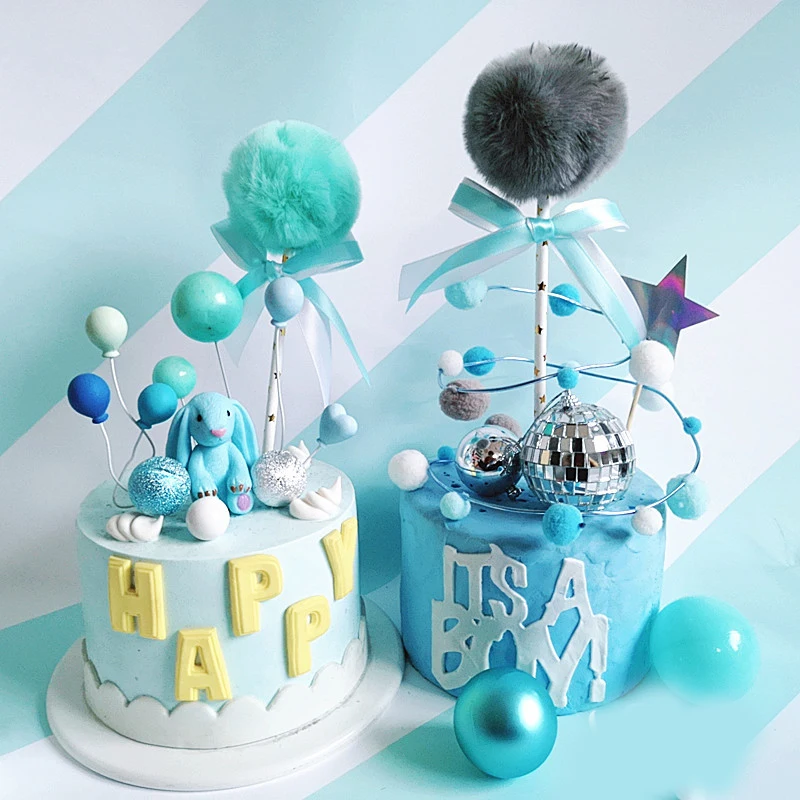 6 шт./компл. красочный воздушный шар топпер для торта украшение на свадьбу день