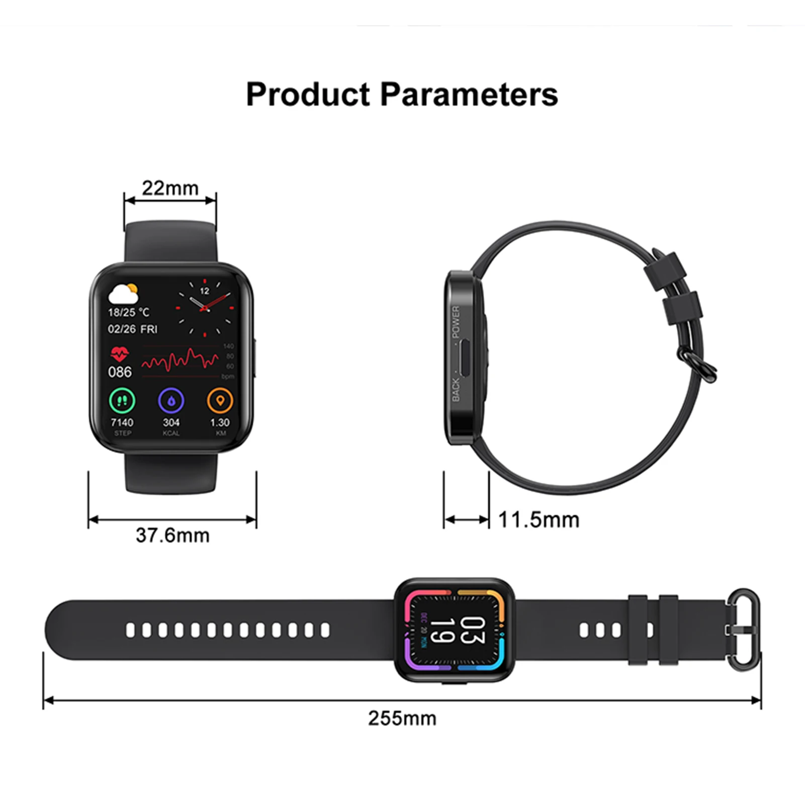 

KOSPET MAGIC 3 Smart Watch For Men Waterproof Bluetooth Band Sport Fitness Bracelet Smart Clock Women For IOS Android Smartwatch