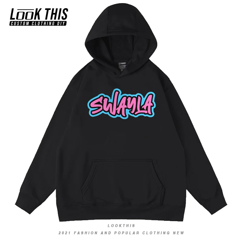 

Sway House Harajuku Print Mens Loose Oversized Hoodies Hip Hop Letter Hoodie Men Popular Style Pullover Sweatshirts Streetwear