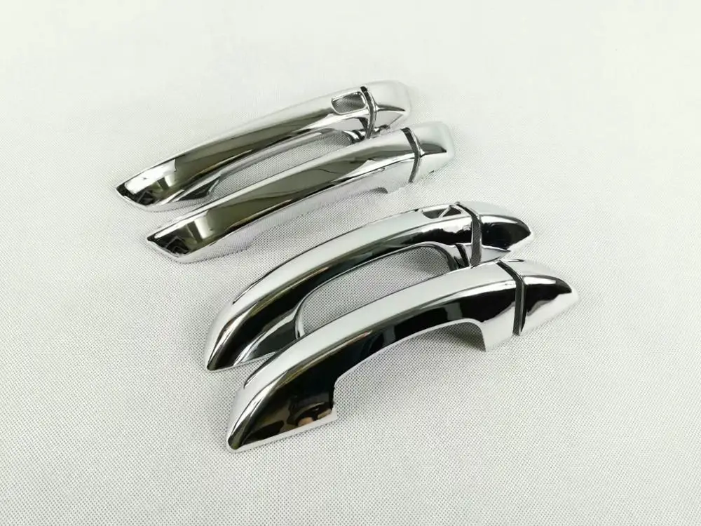 Новинка хромированная Автомобильная боковая дверная ручка накладка наклейка