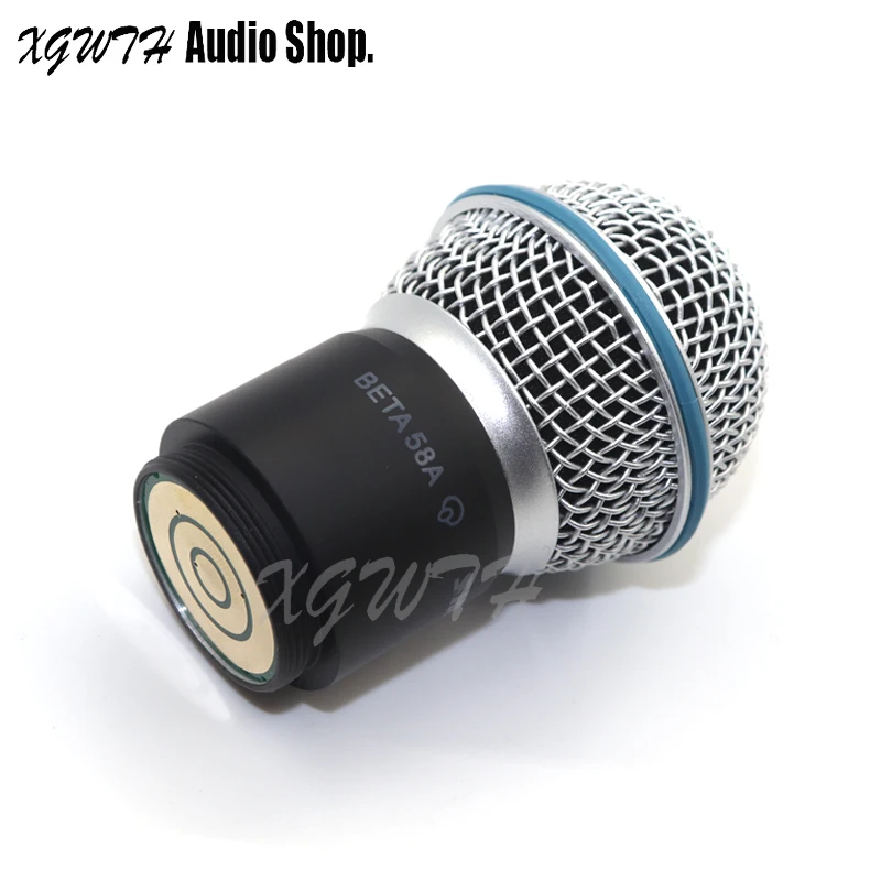 Replacement Wireless Handheld Microphone Grille Cartridge Capsule Head Shure BETA58A SM58 PGX2 PG4 SLX2 SLX4 Frame Shell