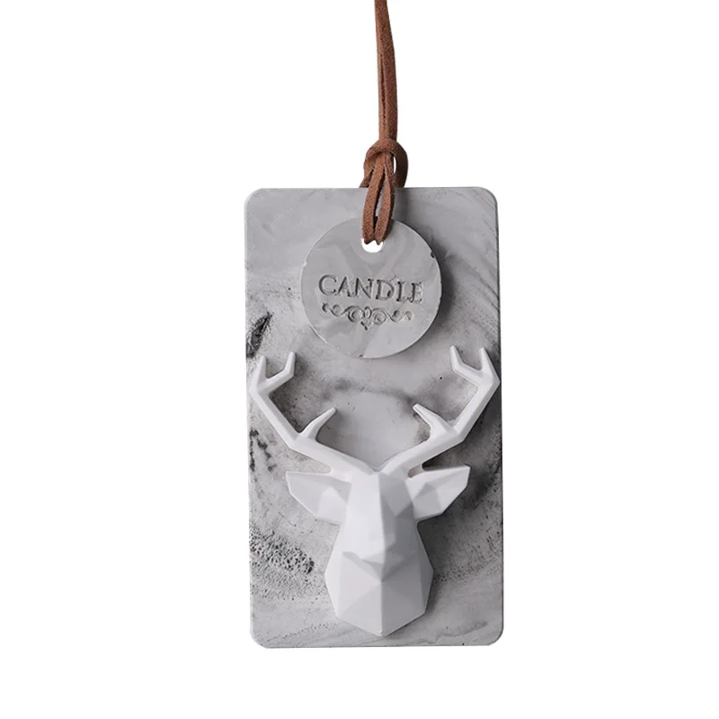 Geometric Deer Head Silicone Mold Home Car Air Outlet Ornament Aromatherapy Plaster Molds Handmade DIY Decoration Mould | Дом и сад