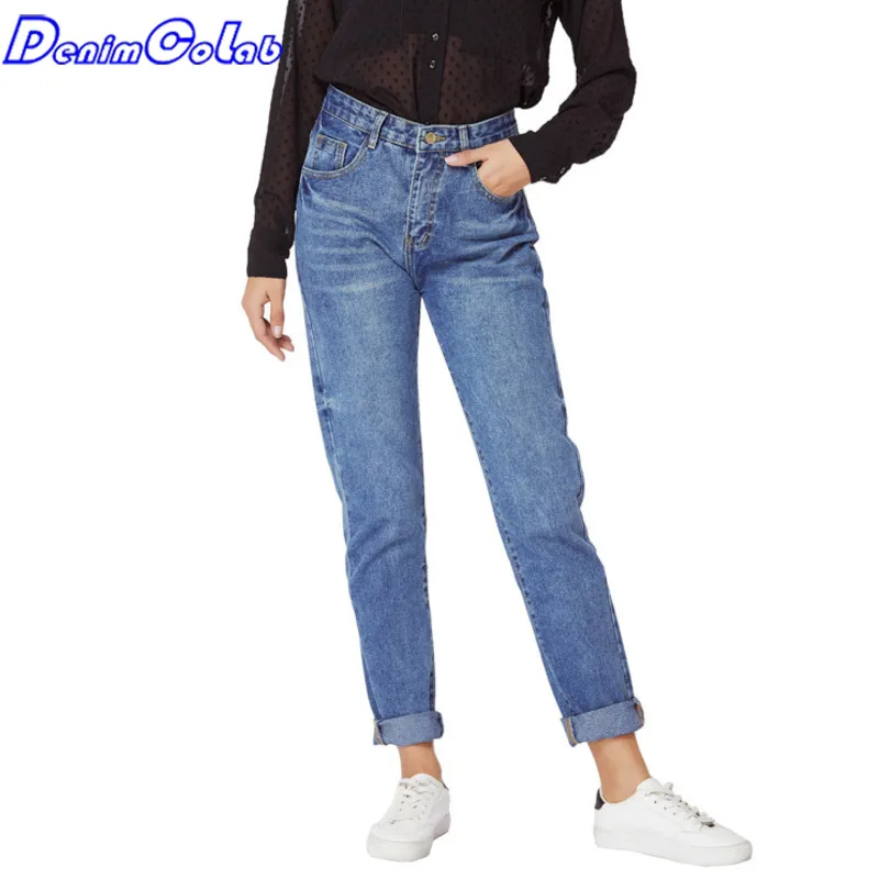 

Denimcolab 2021 Fashion Harem Pants High Waist Jeans Woman Boyfriends Casual Cowboy Mom Jeans Trouser Vintage Denim Pants Mujer