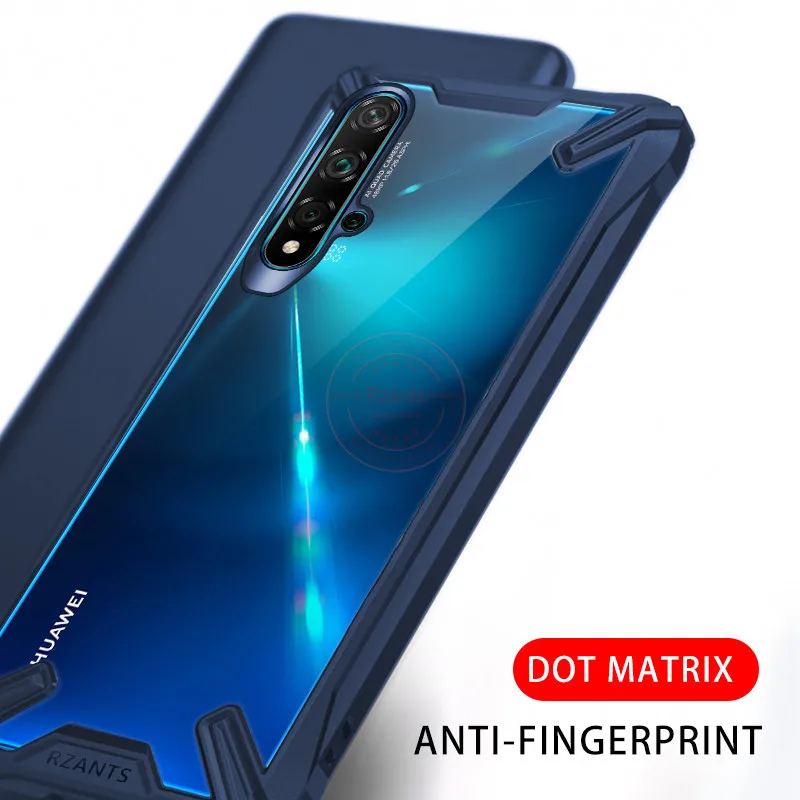 Военная подушка безопасности, противоударный защитный чехол для huawei Nova 5 T/Honor 20 S, прозрачный акриловый PC+ TPU противоударный защитный чехол