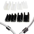 40 шт., U-образная пластиковая накладка на ножку для офисного стула, стальная труба, пластиковая Зажимная пряжка, трубный зажим, трубный зажим из нержавеющей стали