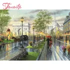 Новое поступление 5D DIY алмазная живопись уличные декорации Алмазная вышивка продажи дождливый день абстрактная Ландшафтная мозаика с бриллиантами арт AA842