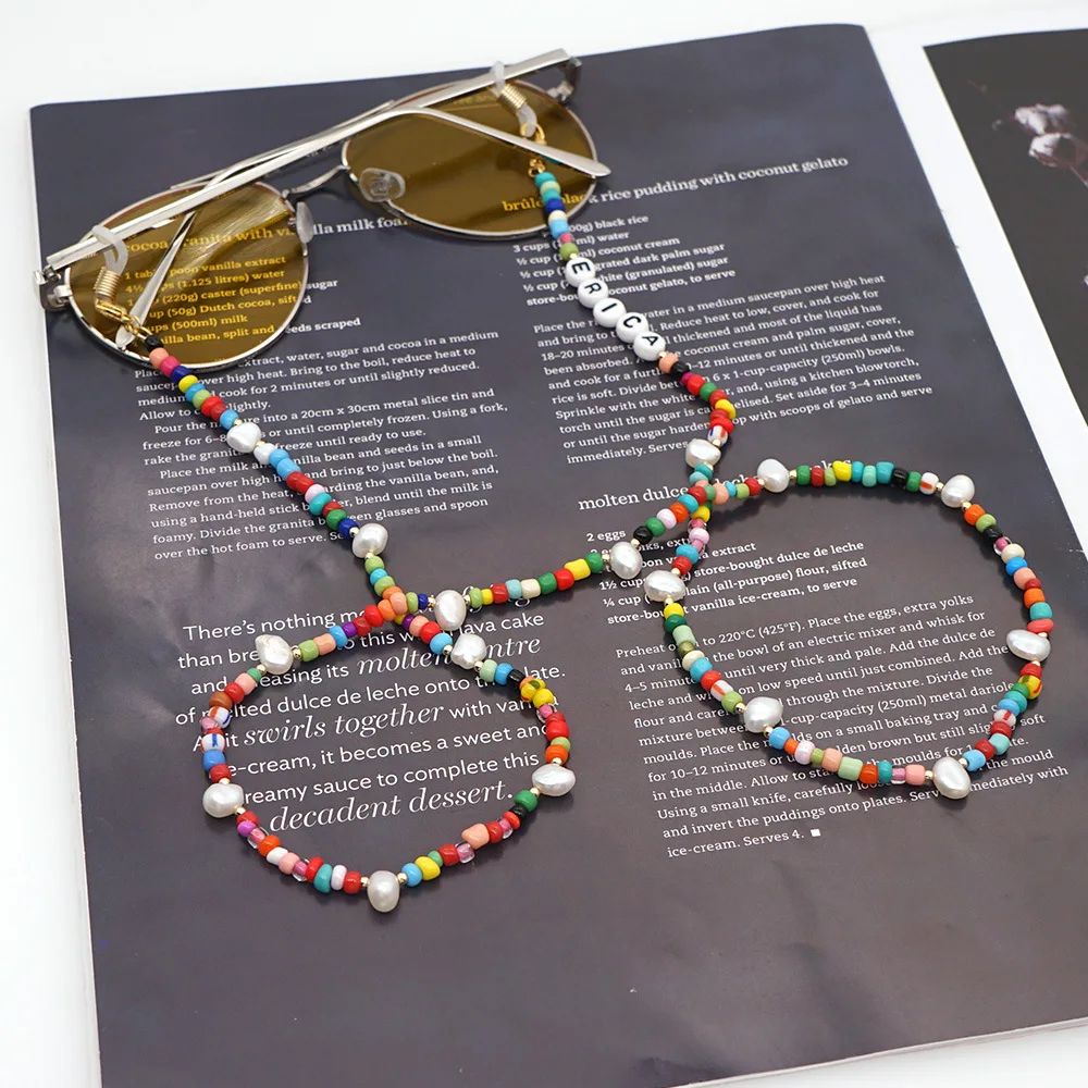 

INS Eyeglasses Anti-lost Fashion Color Beads Necklace Streetwear Fashion Accessories