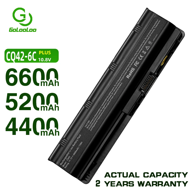 Golooloo 11 1 V батарея для Compaq MU06 G6 g62 G7 CQ70 HSTNN YB0X MU09 NBP6A174B1 NBP6A175 YB0W WD548AA 593553 001 аккумулятор