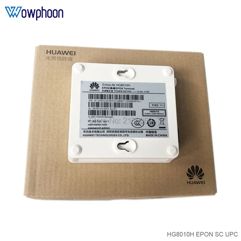 6 шт./лот английская версия Huawei HG8010H EPON ONU ONT Bridge Mode Одноместный LAN порт 1GE onu epon