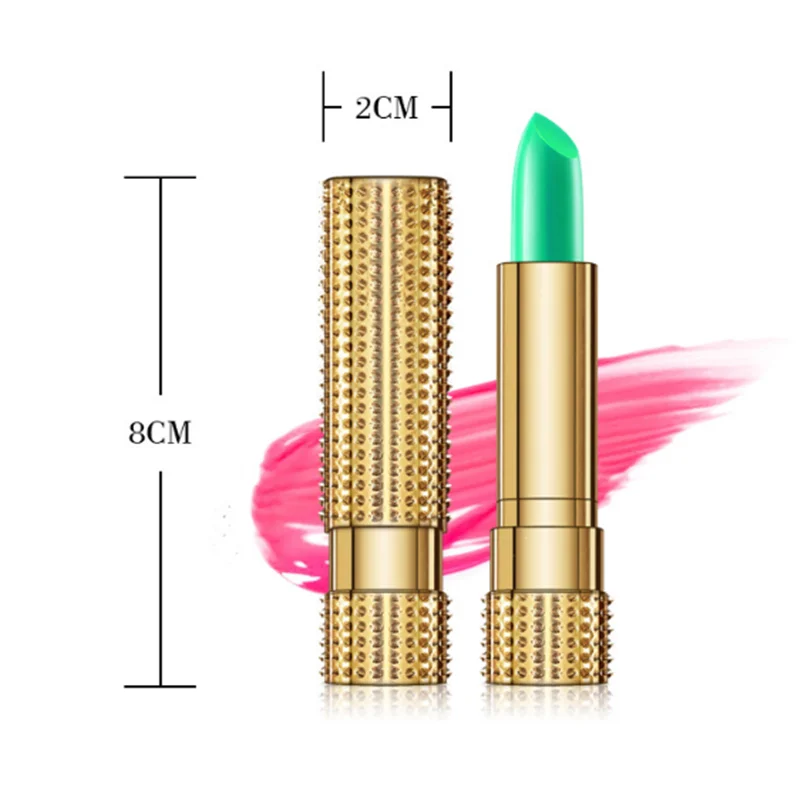 Увлажняющий зеленый бальзам для губ антивозрастной долговечная губная помада с
