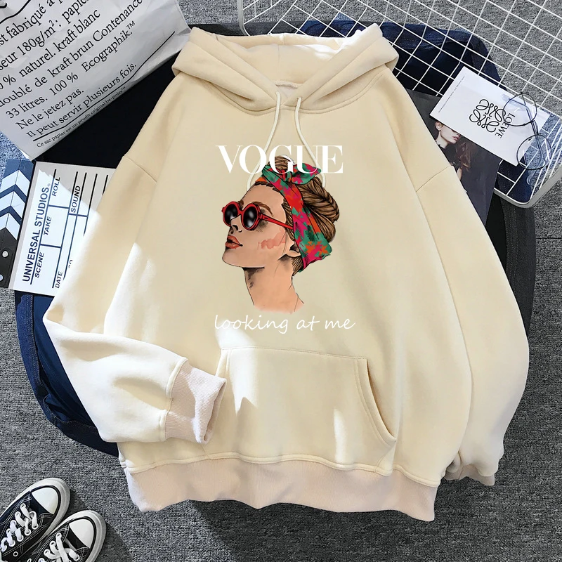 

Primavera Outono Hoodies Women Fashion VOGUE Princess Harajuku Sweatshirt Streetwear Hoodie Female Pullovers Kawaii Clothing