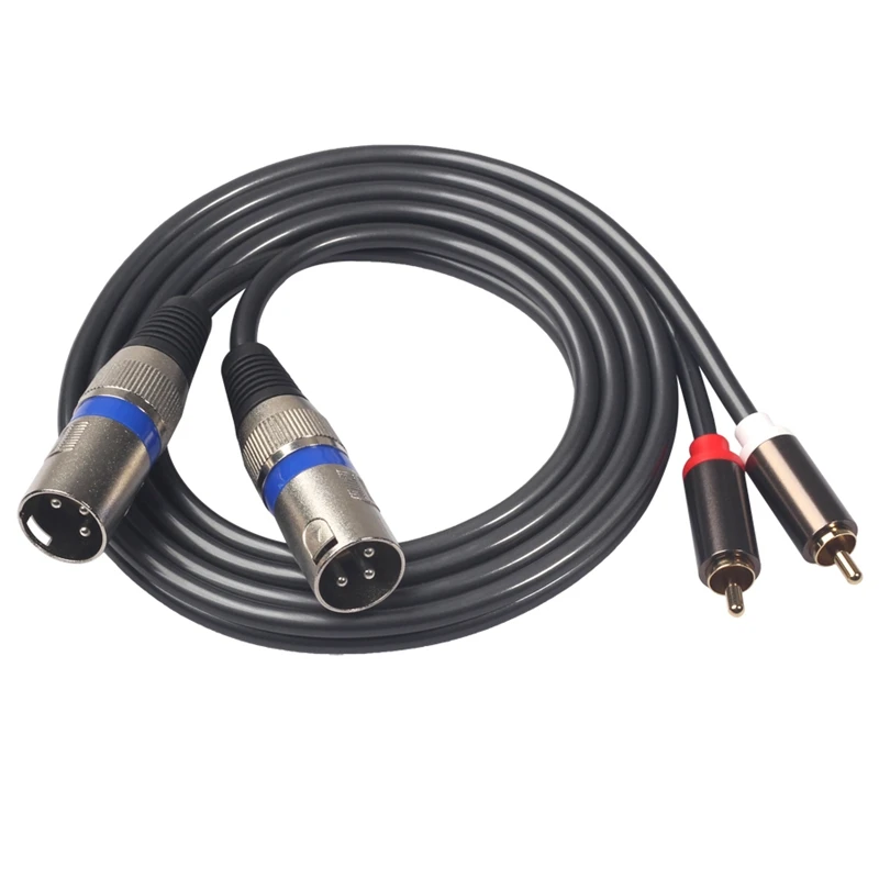 

RISE-1.5M двойной Rca штекер Xlr Мужской кабель 2 Xlr Сделано в Китае 2 Rca штекер Адаптер Hi-Fi стерео аудио кабель-удлинитель для аудиоразъем Динамик