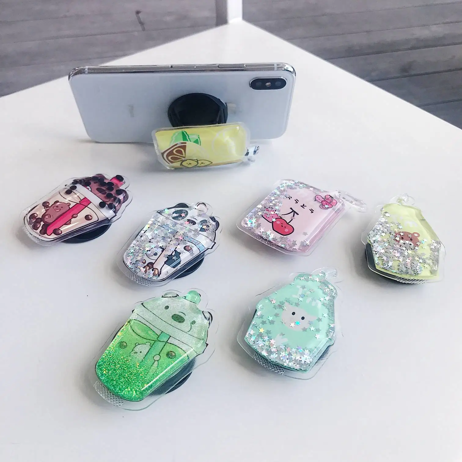 Раскладная подставка с рисунком из мультфильма «зыбучие пески» для мобильного телефона, держатель для iPhone X, 7, 8, 6, для samsung, huawei, Xiaomi, чехол для телефона, держатель Kichstand