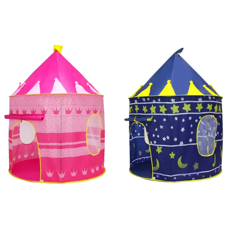 

Play Tent Foldable Prince Children Boy Cubby Play House Outdoor Castle