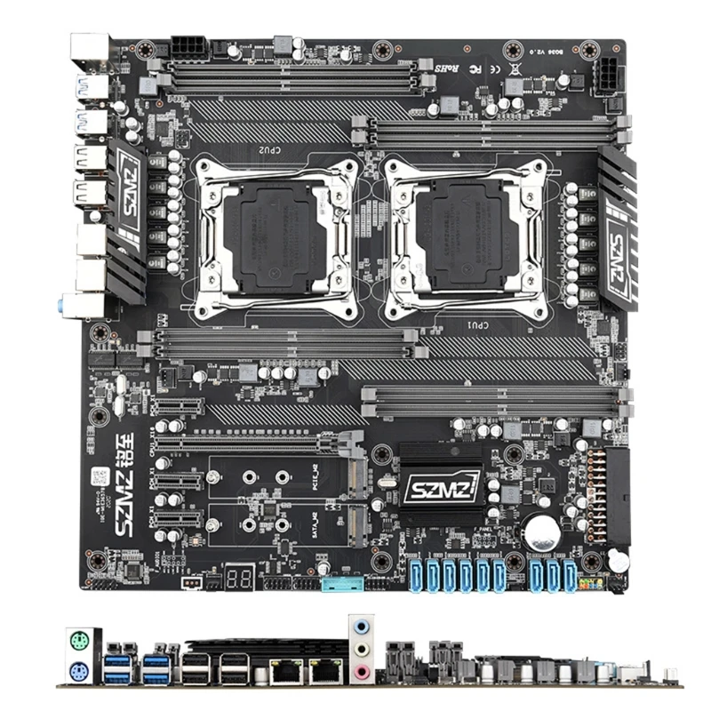 Preise X99 Z8 Dual Desktop Motherboard CPU Buchse PCI-E Express 16X USB 3,0 Slots DDR4 * 8 Memory Slot M.2 NVME M.2 SATA3.0 * 9 SSD