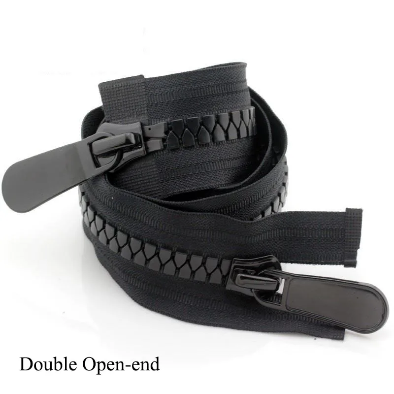 double slider Meetee 15#70 см смолы молнии двойной слайдер открывающийся автоматический замок длинная молния для куртки Открытый Палатка пальто рюкзак Швейные аксессуары - Цвет: double slider