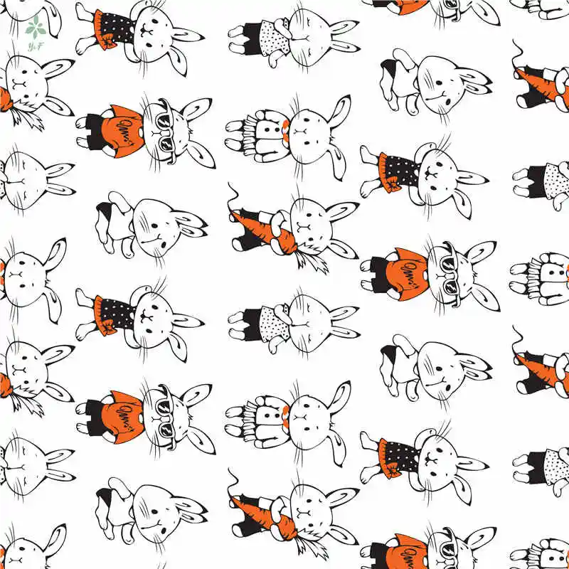 Скатерть с милым мультяшным Кроликом водонепроницаемая и устойчивая к Жиру