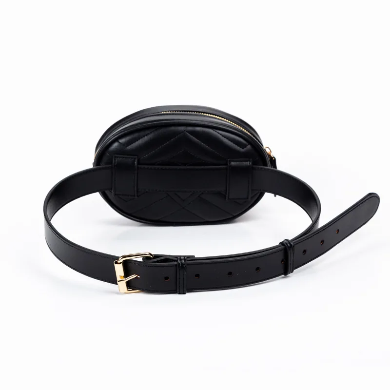 Поясная Сумка для женщин модная маленькая круглая сумочка на ремне кожаная