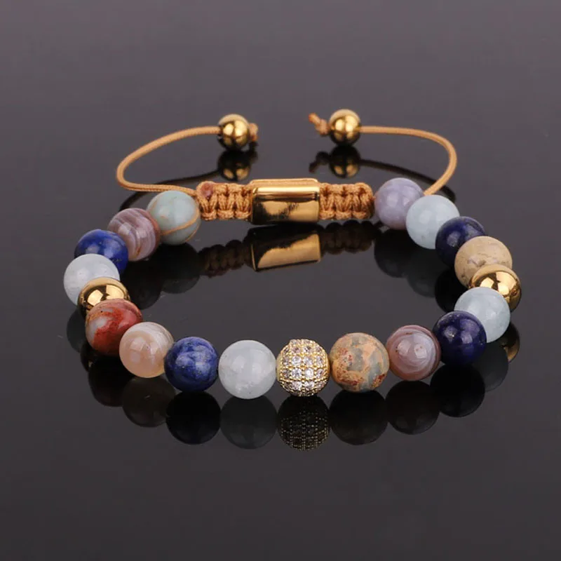 Новый Модный женский ювелирный браслет высокого качества полудрагоценный