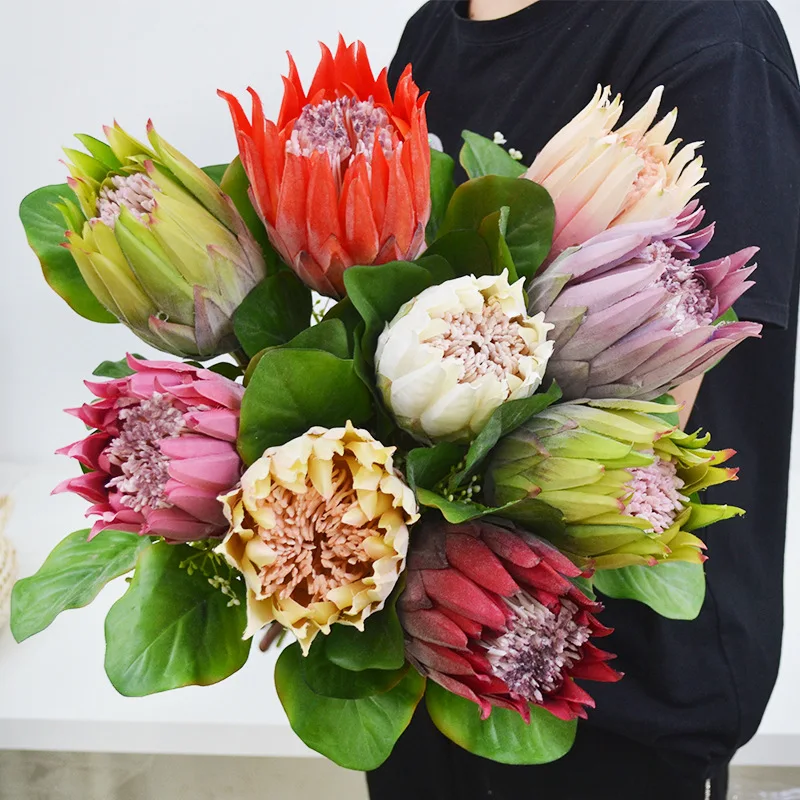 Розовый Шелковый Букет пионов искусственные головки цветов бутон невесты