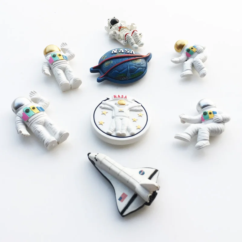 Магнитная наклейка на холодильник с астронавтом НАСА домашний декор 3D резиновые