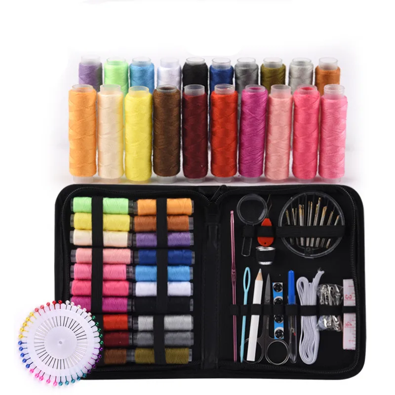 

Sewing KIT, 113PCS Sewing Supplies for DIY, Beginners, Adult Summer Campers, Travel and Home,Sewing Set with Scissors Accessorie