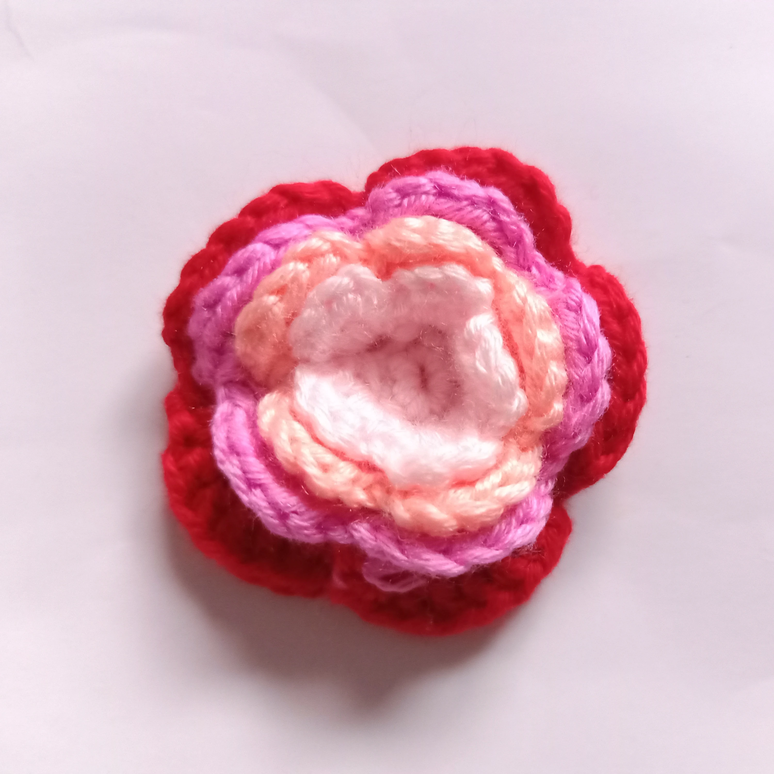 1 шт. головные уборы Красочные Вязание шерстяное цветы для волос заколка Роза