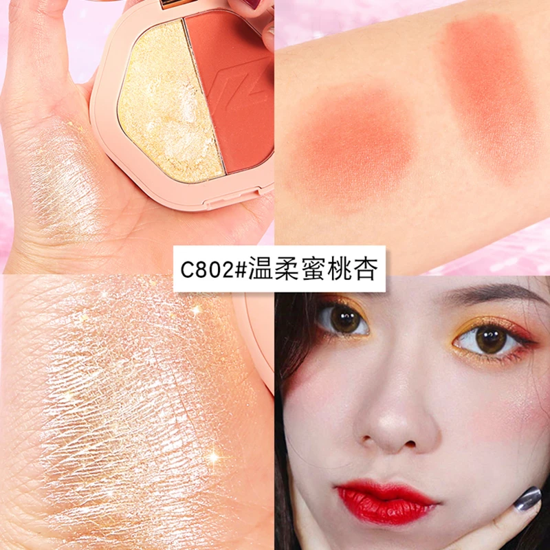 2 цвета хайлайтер Макияж для тела лица сияние длительный флуоресцентный