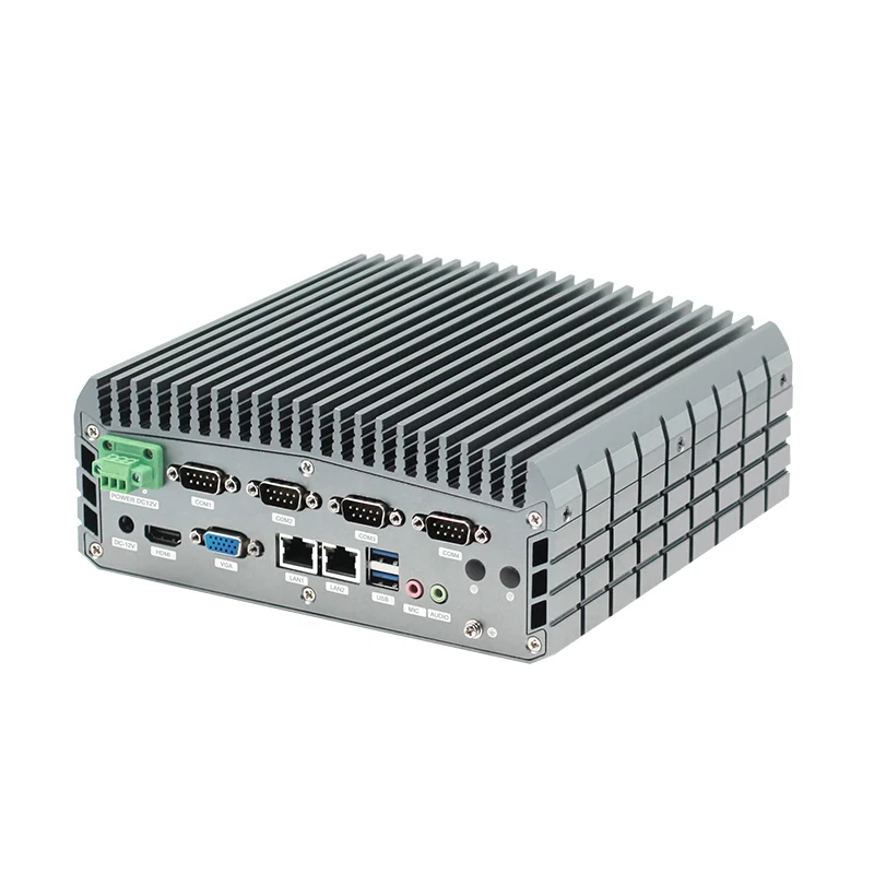 

8Th Gen i7 8550U Fanless Mini PC CPU 12V Industrial Embedded Computer Rugged PC 2 Ethernet Linux Win10