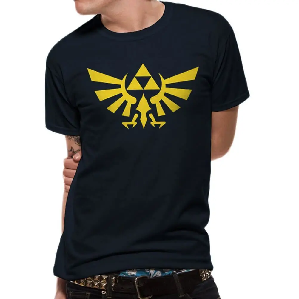 Homme легенда о Зельде Hyrule логотип морская футболка: Petit футболка с круглым вырезом