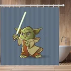 Набор штор для душа Yoda из Звездных Войн, крючок в скандинавском стиле, украшение для дома, водонепроницаемая и теплая детская ванная комната