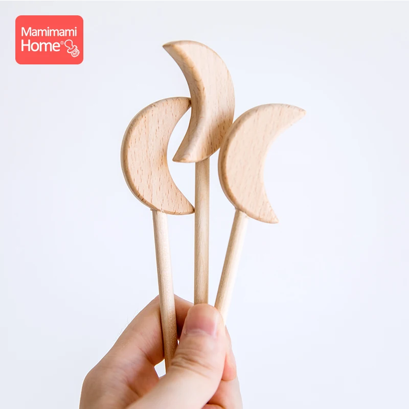 3 предмета в комплекте деревянный Прорезыватель для зубов крошечные стержень