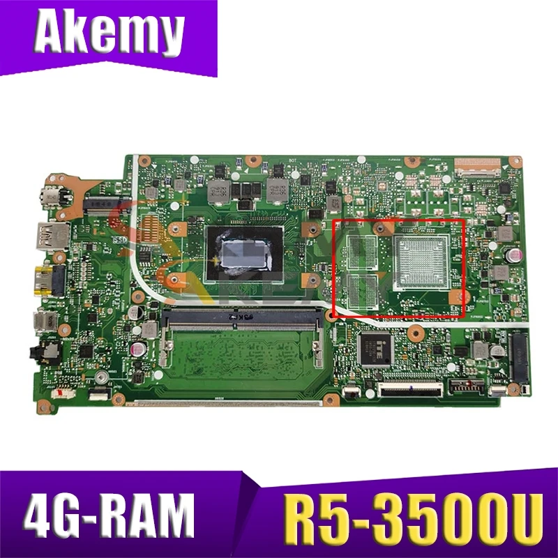 

X512DA Motherboard For Asus X512DA F512DA X512D F512D X512DK Laptop Motherboard W/ 4G-RAM Ryzen 5 3500U CPU