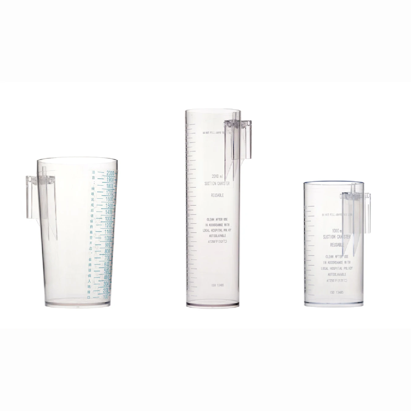 

2L 2000ml good picture hospital medical disposable suction canister