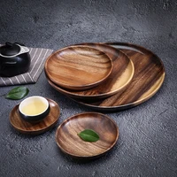 food storage tray dish candy fruit dishes saucer tea tray dessert dinner bread wooden plates