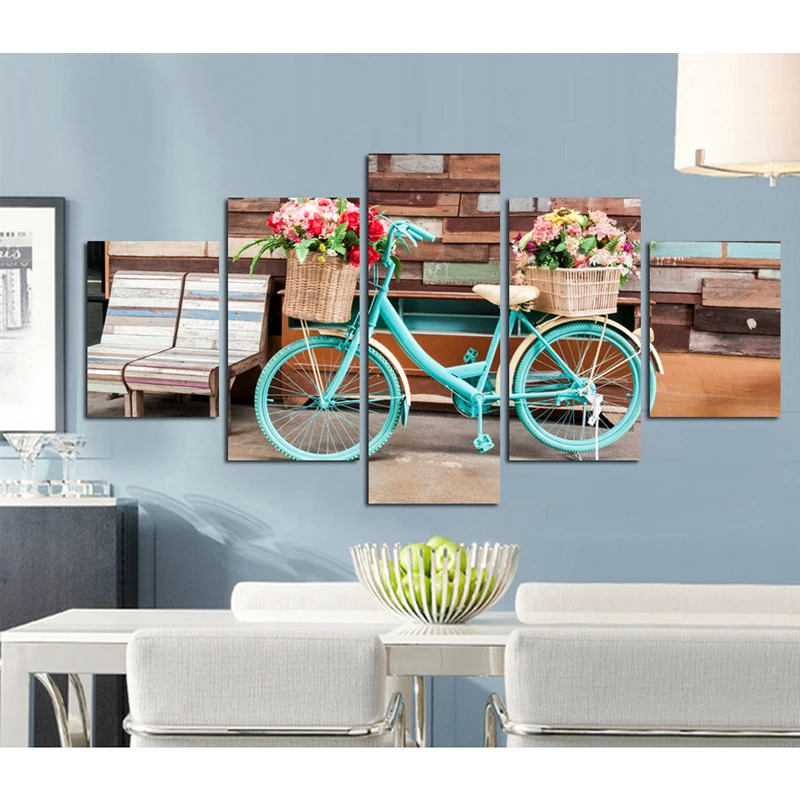 

Набор для алмазной вышивки «сделай сам», картина с модулем «Корзина цветов», 5D мозаика для вышивки крестиком, ручная работа, 5 шт.