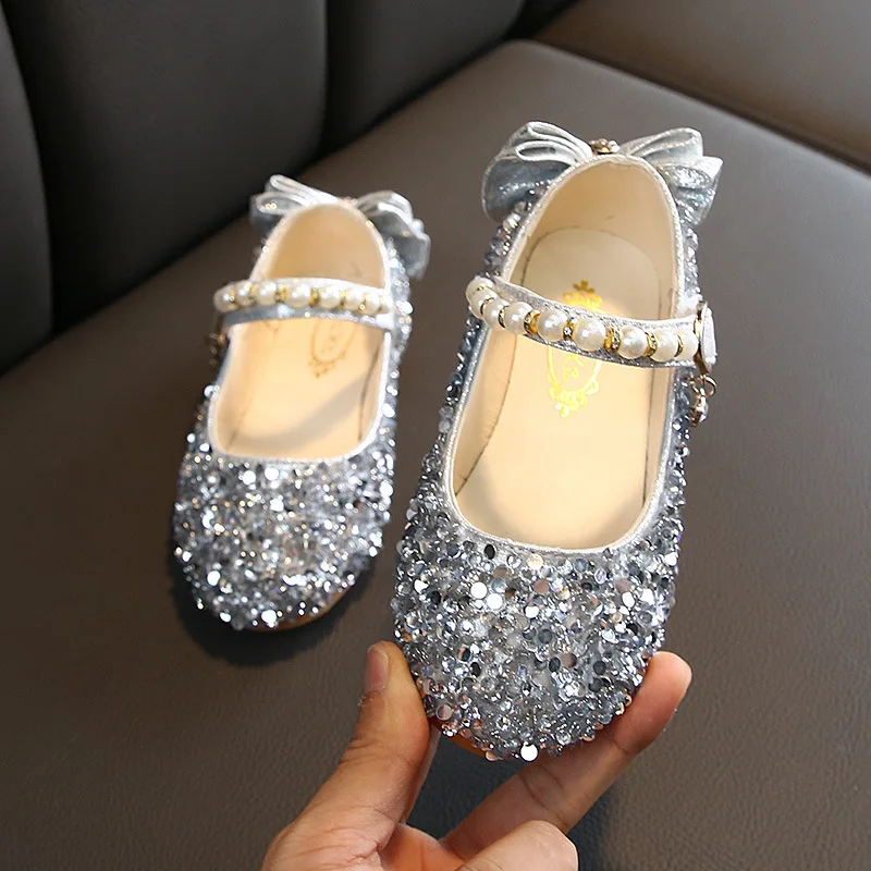 Детская обувь принцессы Студенческая танцевальная для девочек босоножки на