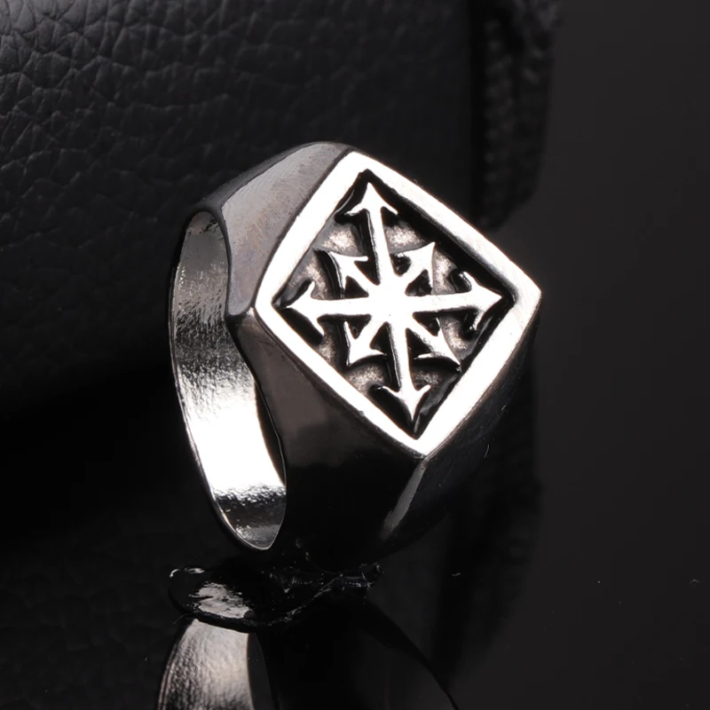 Винтажное мужское кольцо в стиле панк с правой стрелкой модные мужские украшения