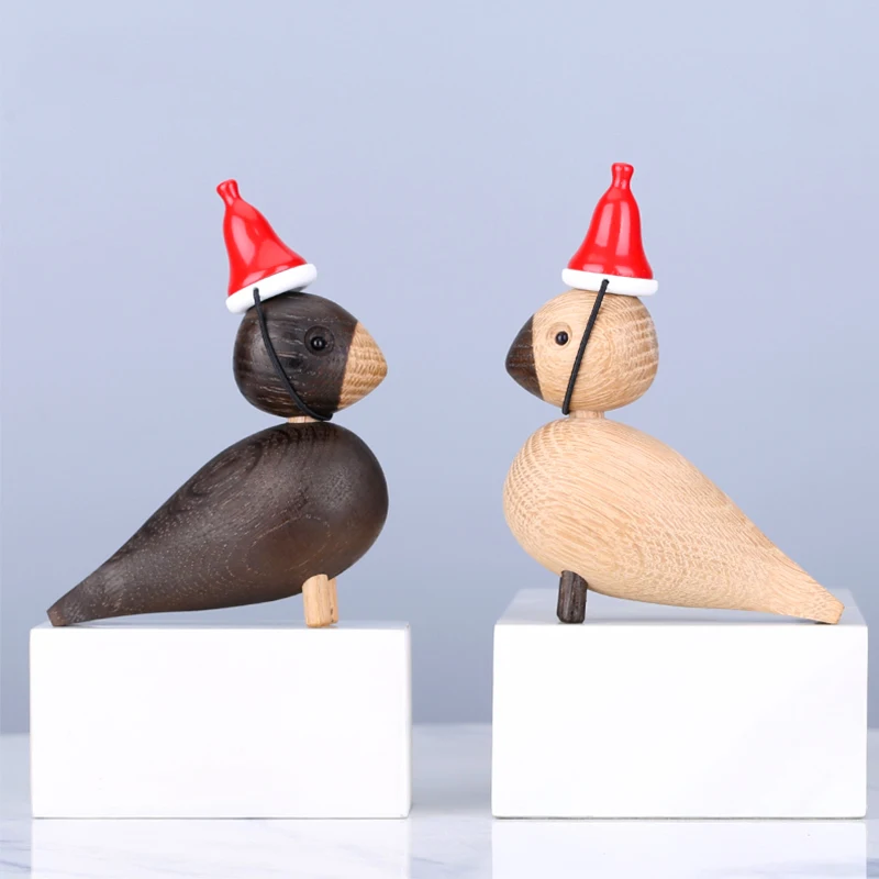 Декоративные деревянные миниатюрные фигурки животных в скандинавском стиле