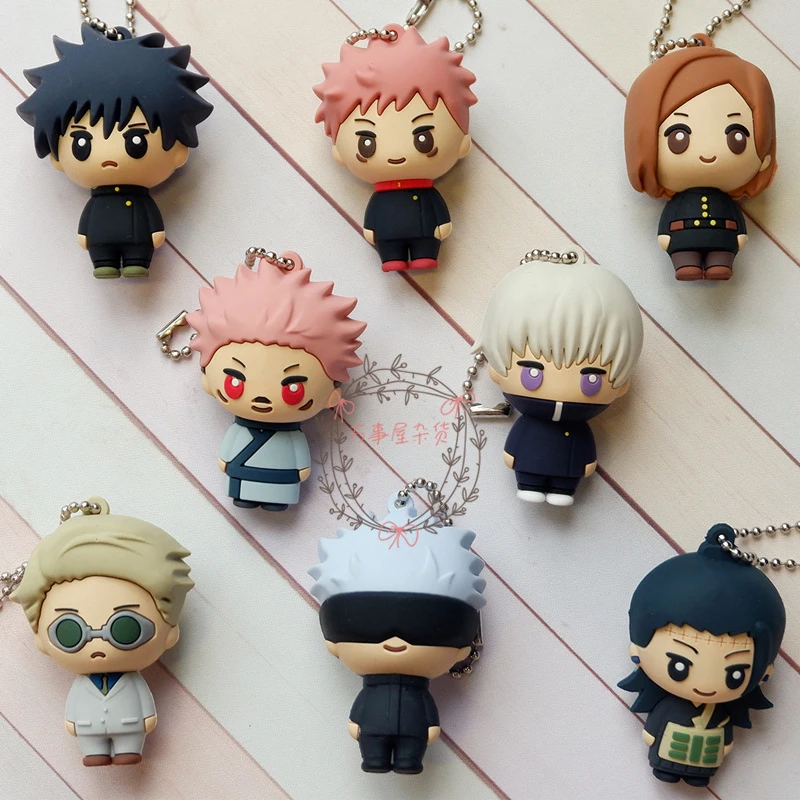 

Брелок для ключей из аниме «джутсу», Gojo Satoru Yuji Itadori Fushiguro Megumi Kugisaki noбара Getou Suguru Nanami