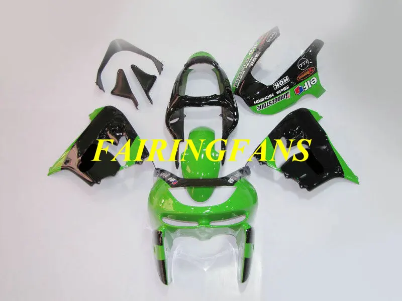 Мотоцикл обтекатель тела комплект для KAWASAKI Ninja ZX9R 98 99 ZX 9R 1998 1999 ABS зелено черные