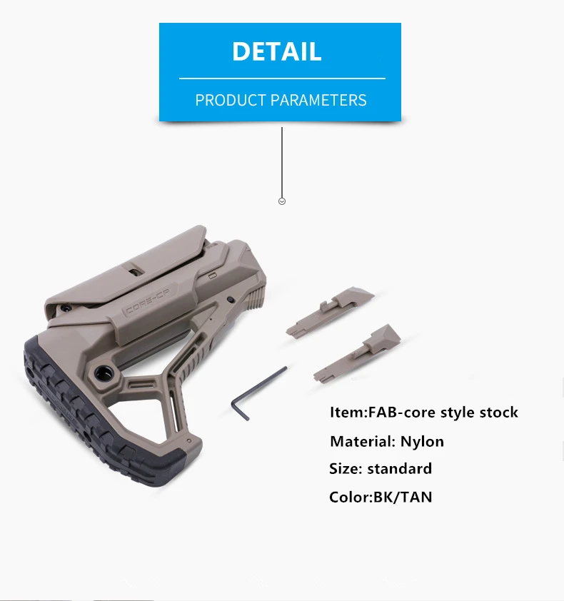 Открытый тактический нейлон Регулируемый Расширенный запас для CS спортивной