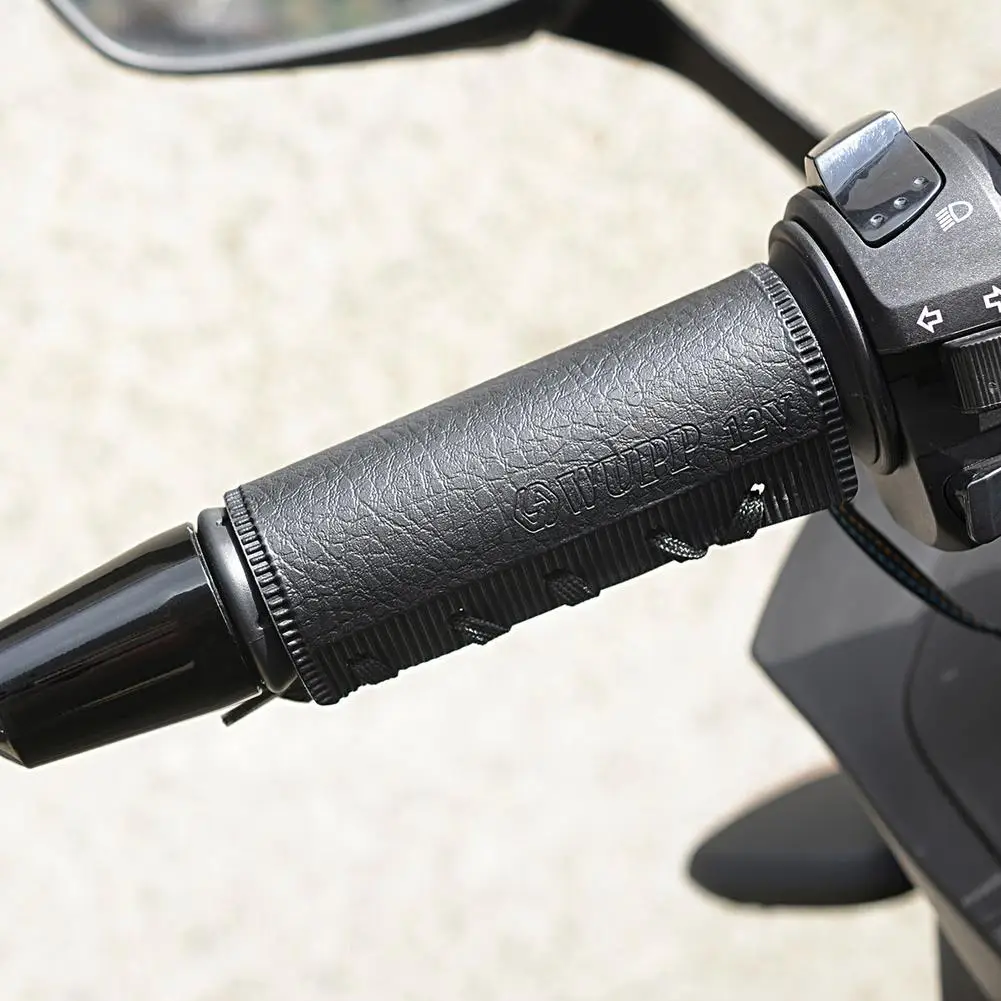

12V Universal Motorcycle Heated Handlebar Covers With 5 Temp Settings
