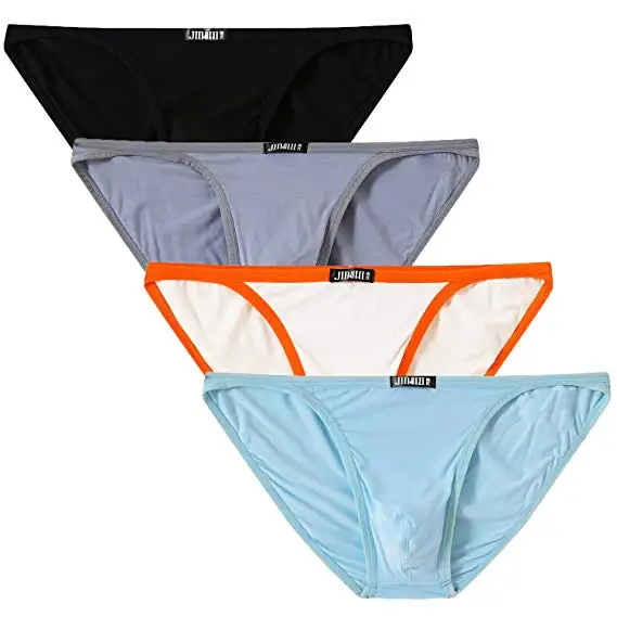 Мужские трусы из бамбукового волокна 4 шт./лот сексуальное нижнее белье u-образный