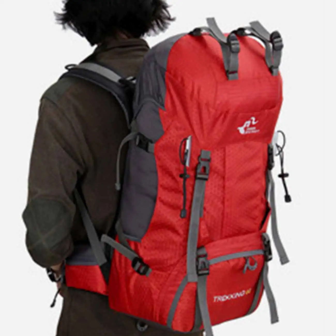 

60L Outdoor Backpack Camping Climbing Bag Waterproof Mountaineering Hiking Backpacks Molle Sport Bag Climbing Rucksack
