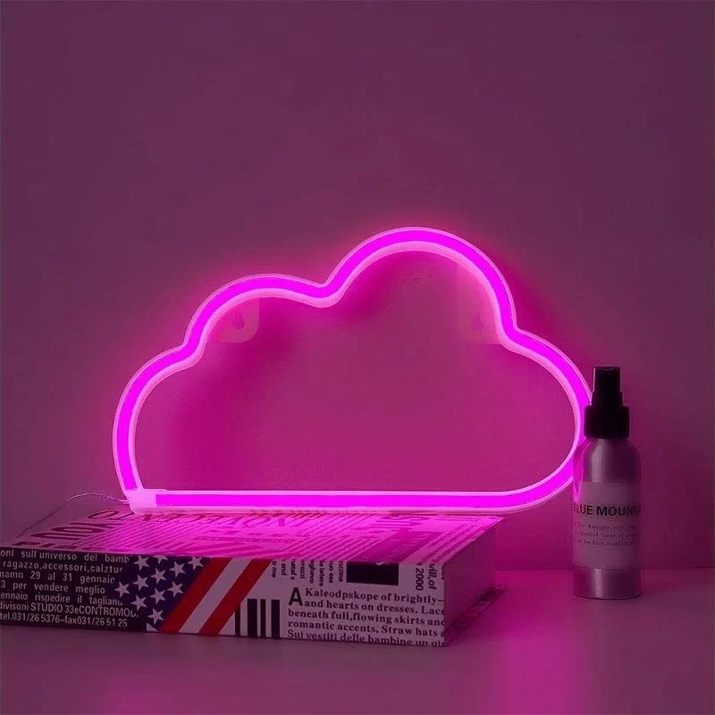 

Led Neon Light Wall Art Teken Slaapkamer Decoratie Regenboog Opknoping Night Lamp Thuis Party Holiday Decor Valentine's Day gift